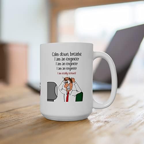 Pop Plans מהנדס מצחיק מתנה ספל קפה לעמיתים לעבודה מהנדס מתוסכל> קפה טעם טוב יותר